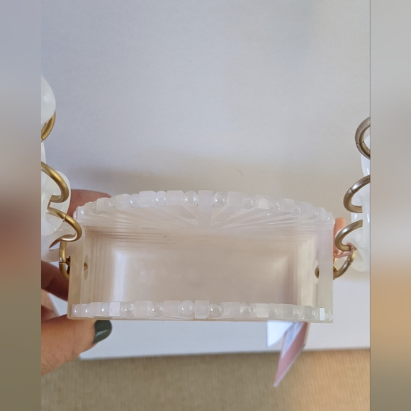 NIB Cult Gaia GAIA'S ARK PHONE Acrylic CROSSBODY Bag in Pearl-$248 - Picture 11 of 16
